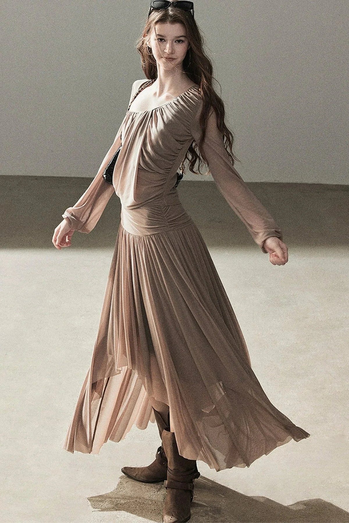 Autumn Two-Piece Top and Skirt Set-Up