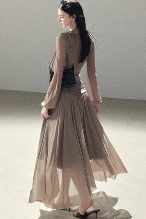 Autumn Two-Piece Top and Skirt Set-Up