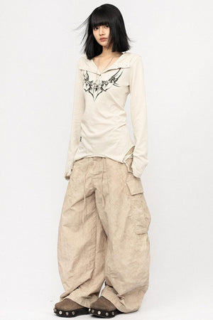 Autumn V-neck Top
