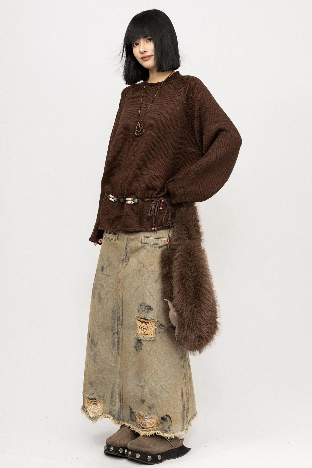 Autumn Vintage Crew Knit Top