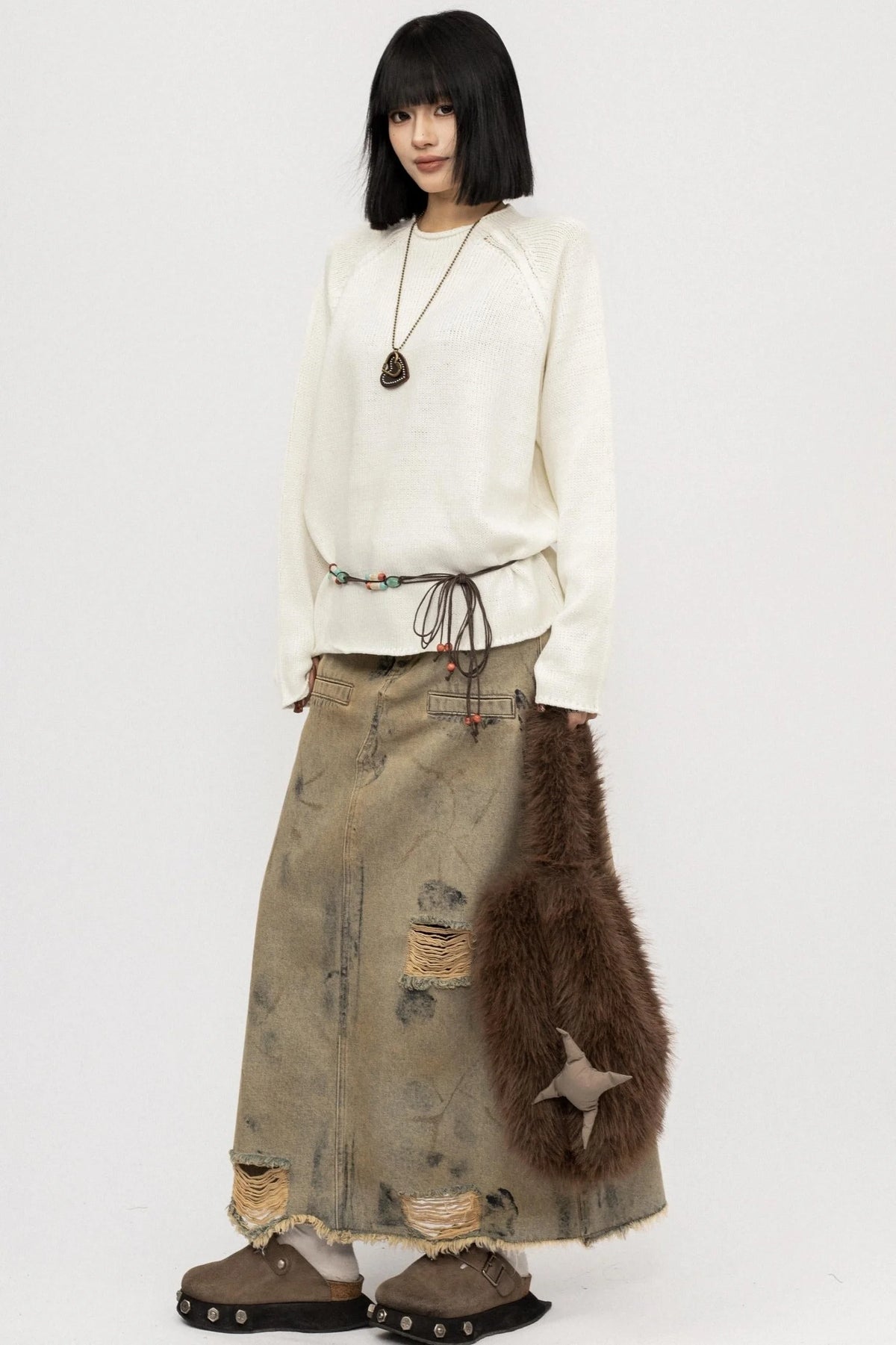 Autumn Vintage Crew Knit Top