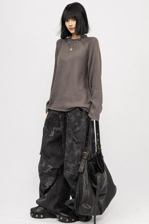 Autumn Vintage Crew Knit Top