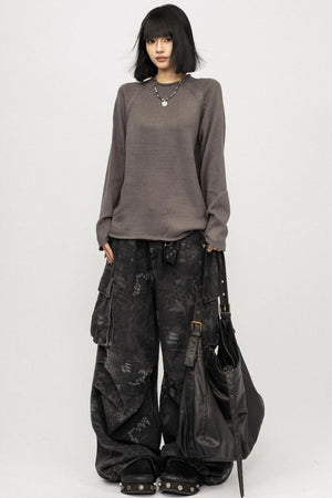 Autumn Vintage Crew Knit Top