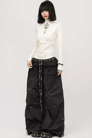 Autumn Vintage Spice Black Shoulder T-Shirt
