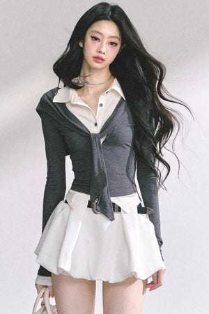 Autumn Waist Slimming Long-Sleeved Tops