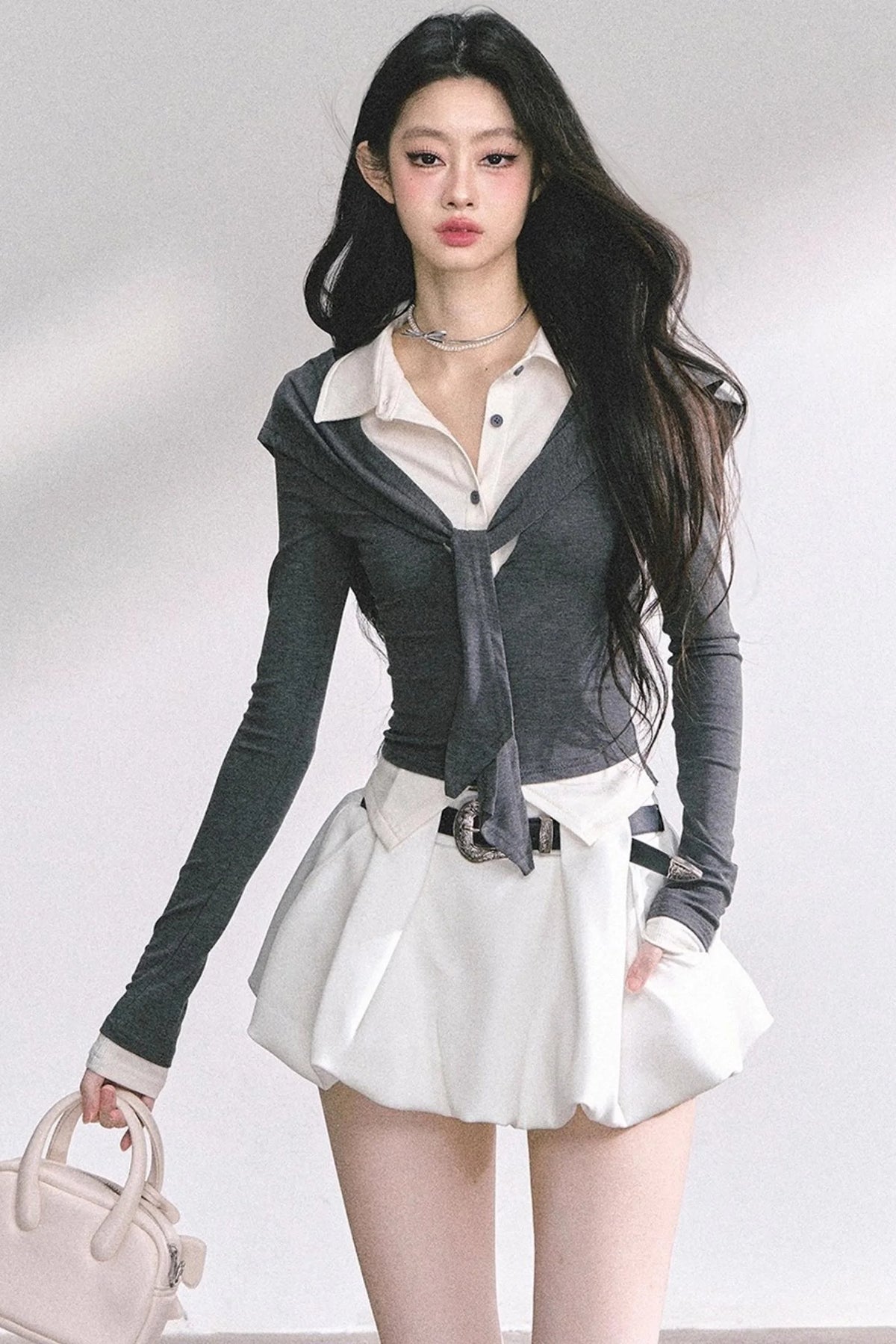 Autumn Waist Slimming Long-Sleeved Tops