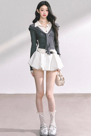Autumn Waist Slimming Long-Sleeved Tops