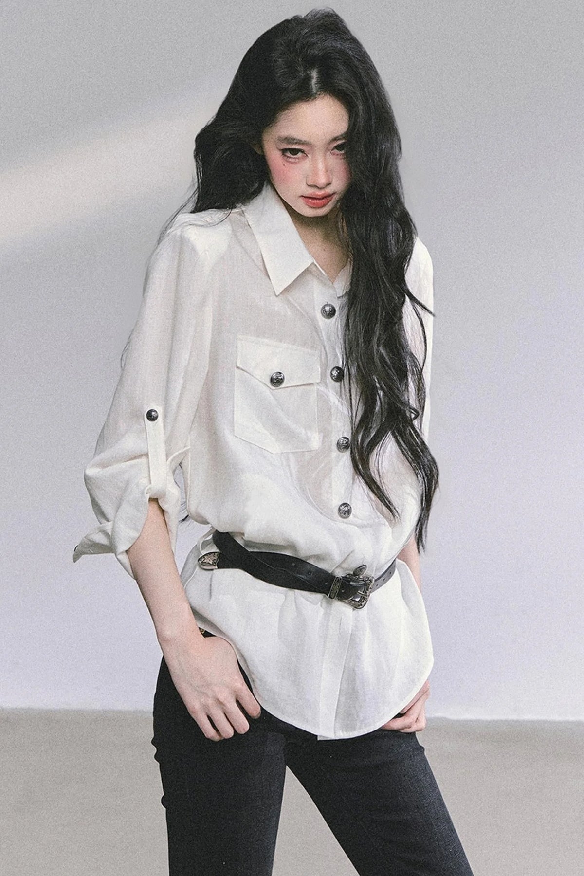 Autumn White Polo Shirt & Pants Set-Up