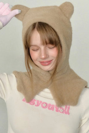 AYF Bear Pattern Knit Cap