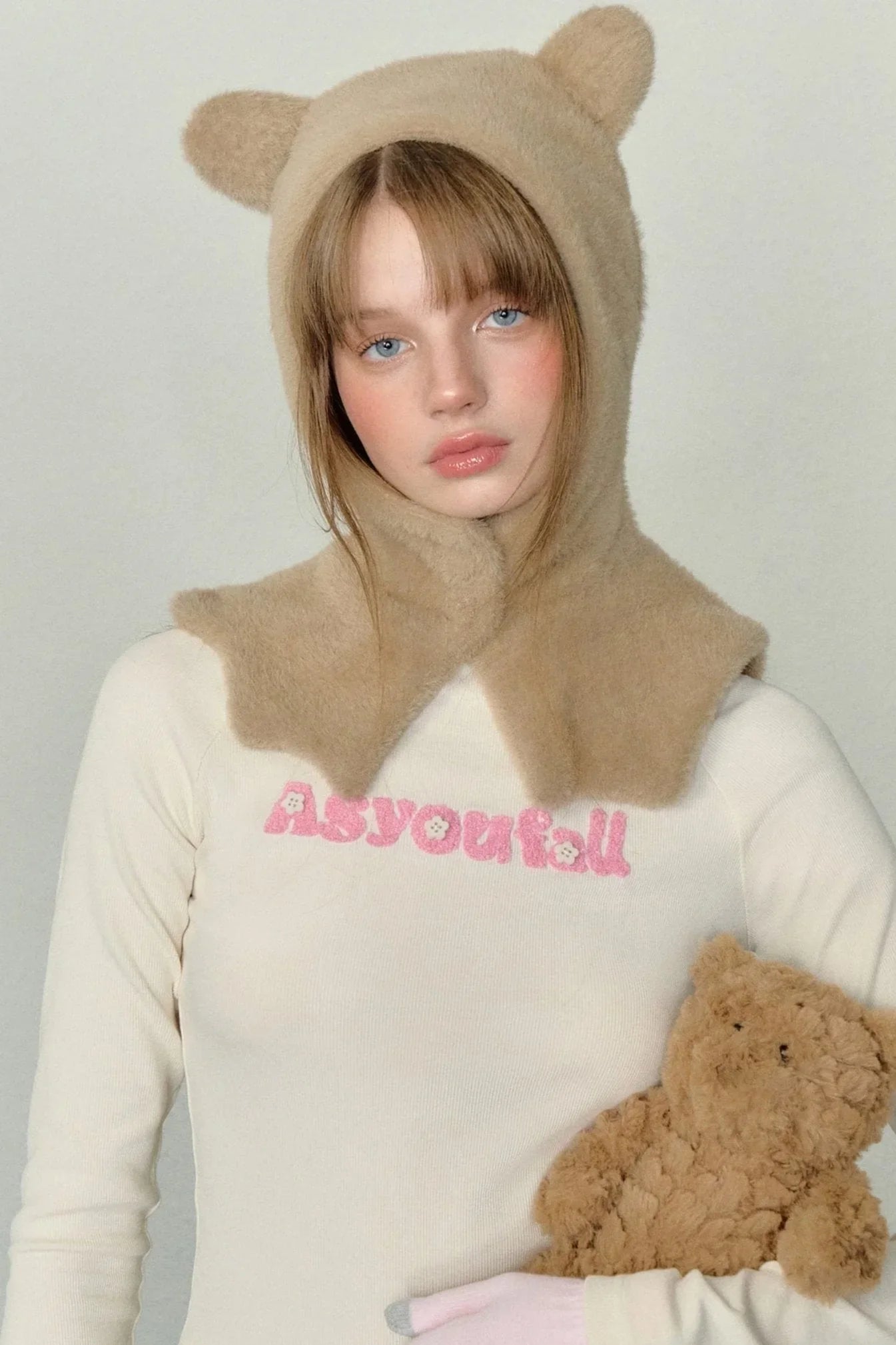 AYF Bear Pattern Knit Cap