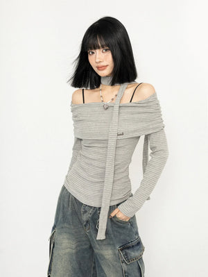 Babes Off-Shoulder T-Shirt