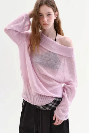 Baby Pink Off-Shoulder Top