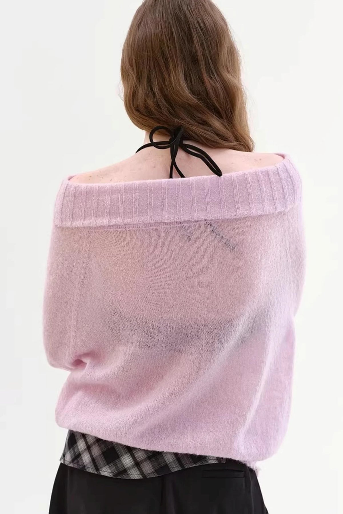 Baby Pink Off-Shoulder Top
