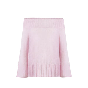 Baby Pink Off-Shoulder Top