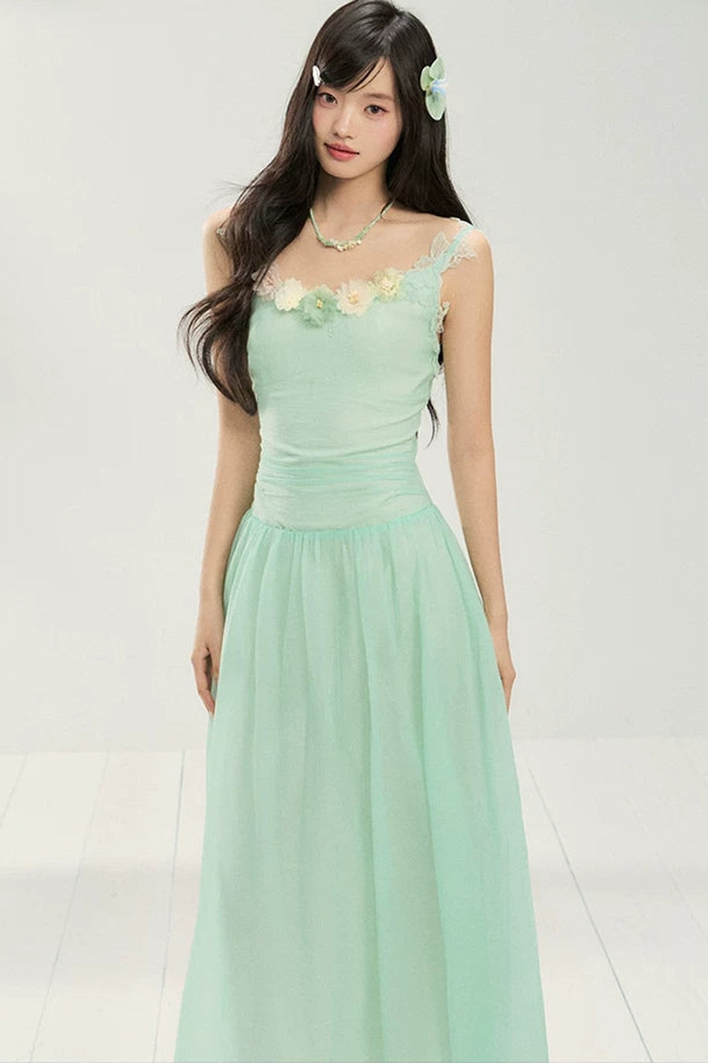 Backless Mesh Summer Dress