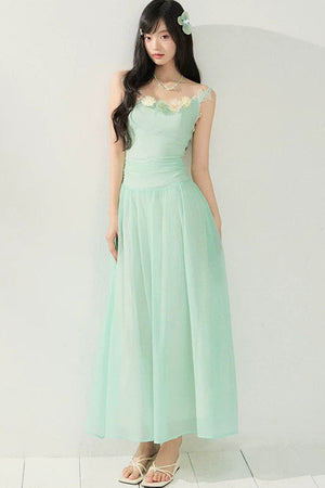 Backless Mesh Summer Dress