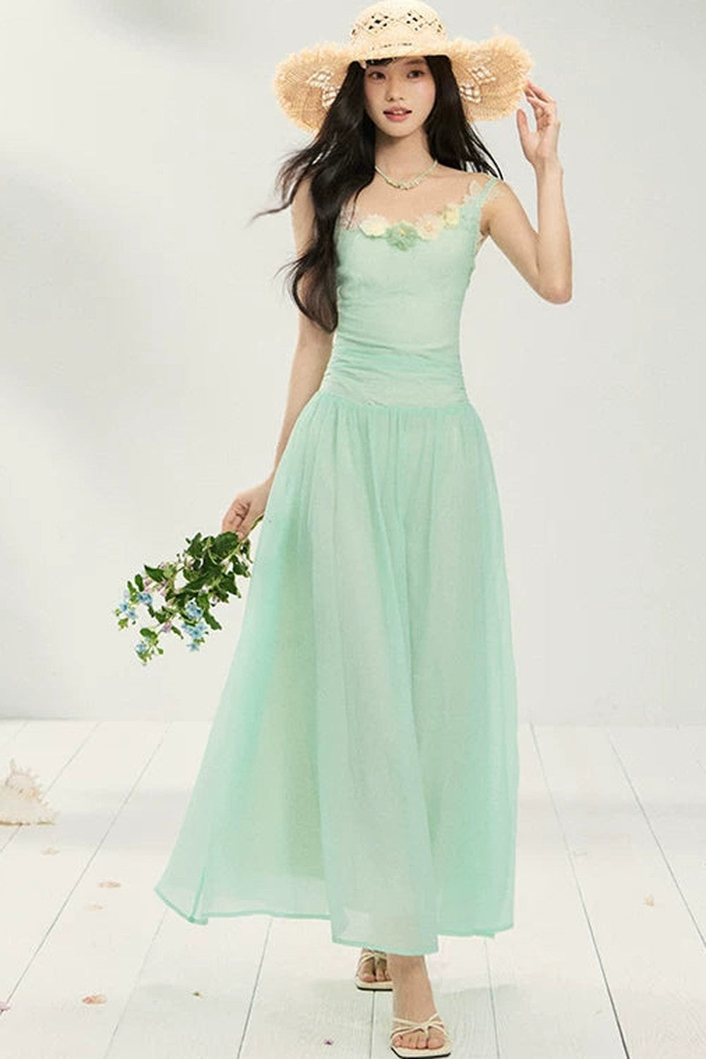 Backless Mesh Summer Dress