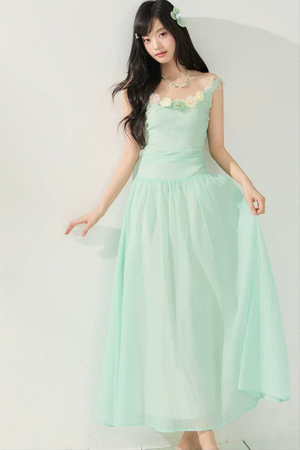 Backless Mesh Summer Dress