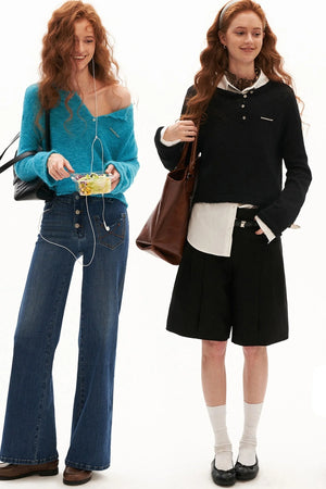 Backless Mohair Blouse