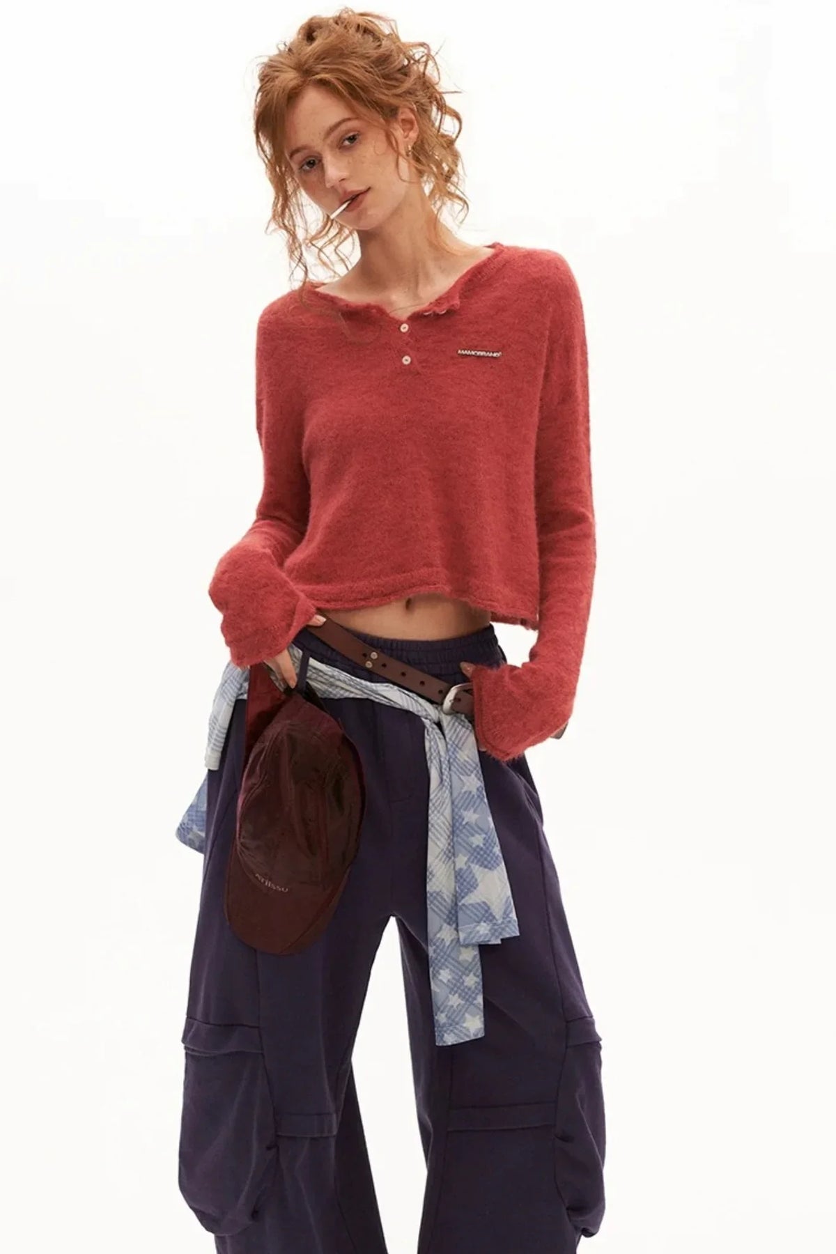 Backless Mohair Blouse
