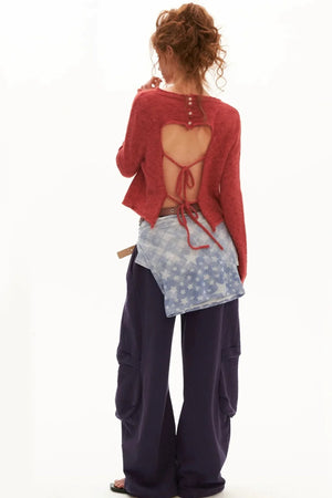 Backless Mohair Blouse