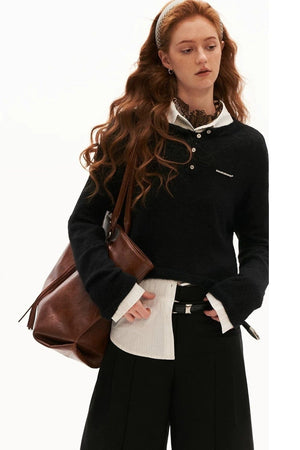 Backless Mohair Blouse