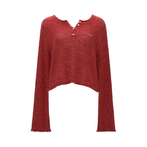 Backless Mohair Blouse