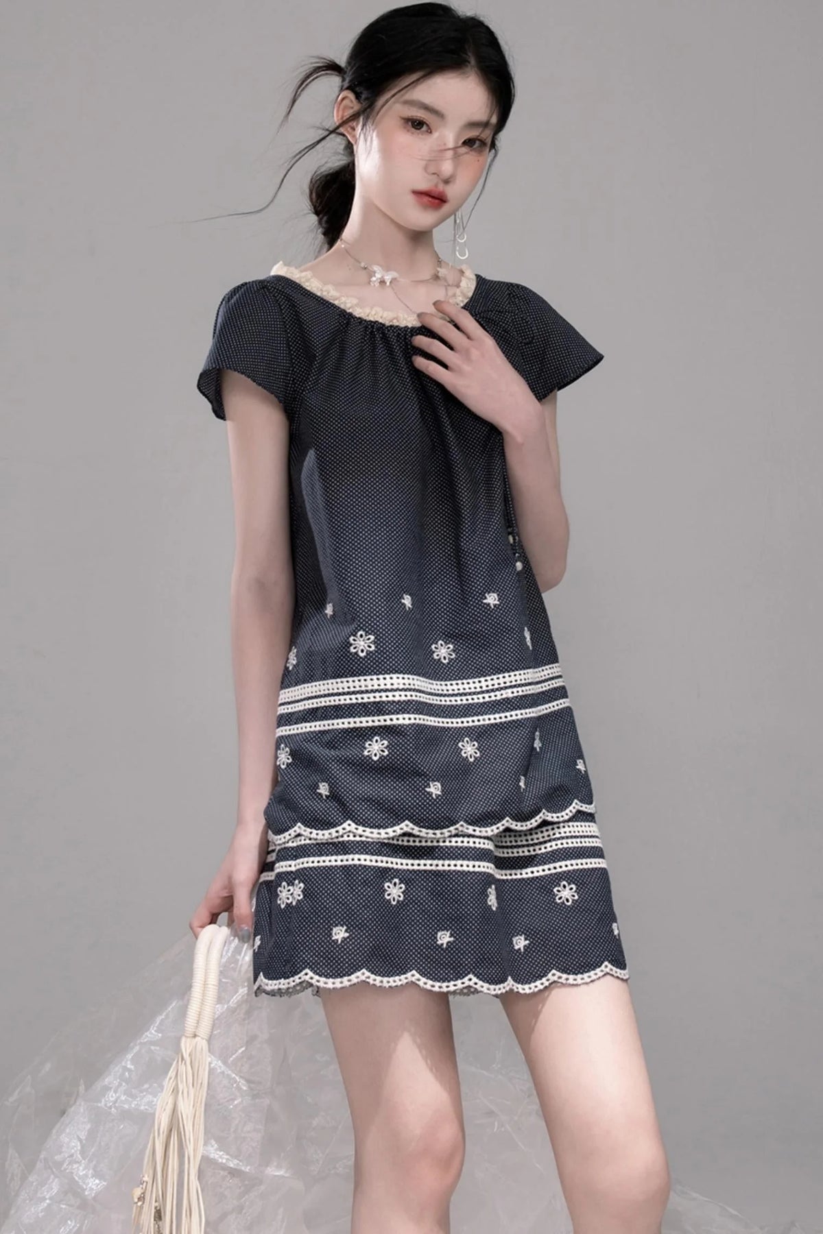 Bali Coconut Sea Embroidered Set