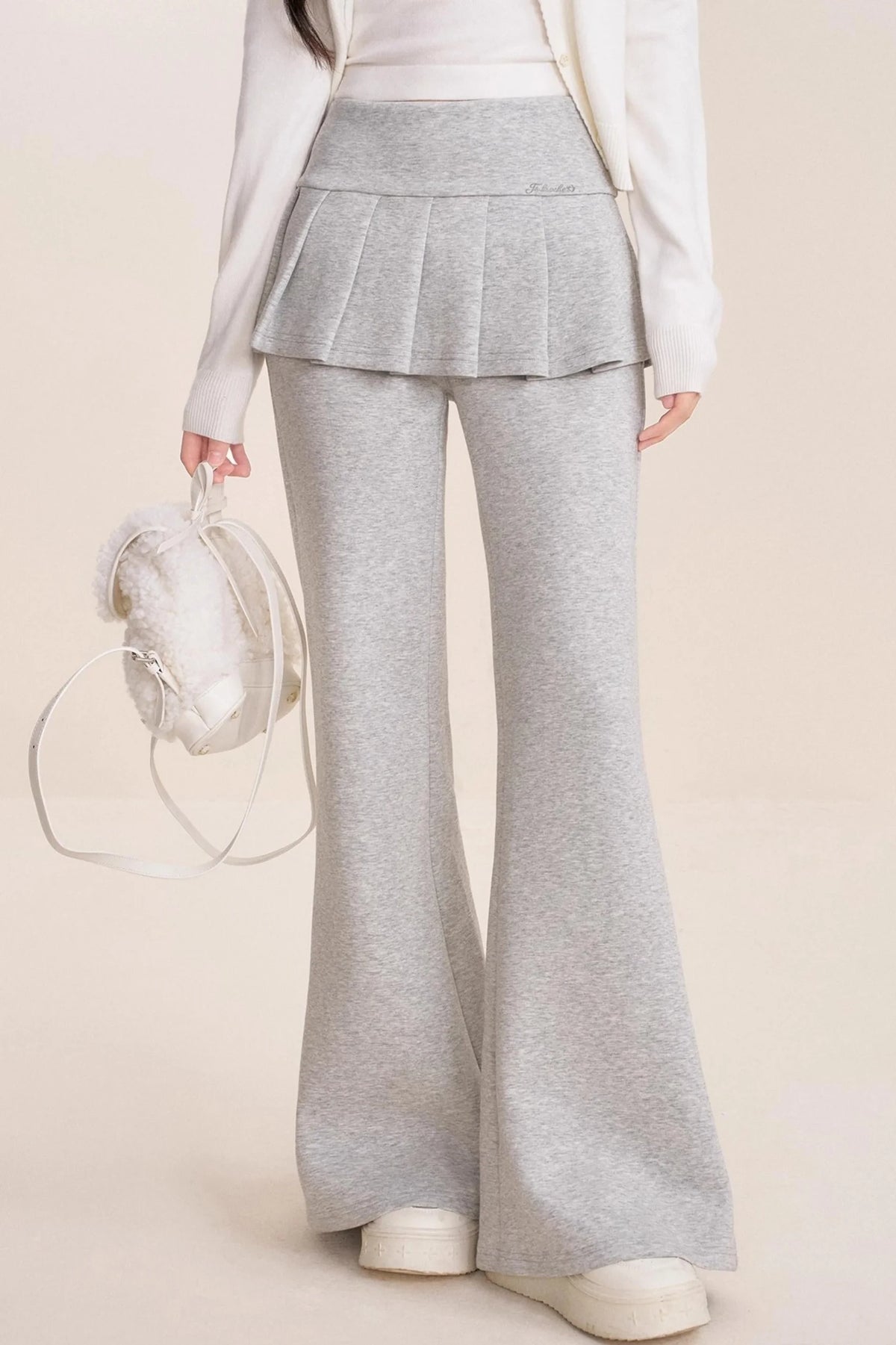 Ballet A-Line Pleated Skirt Bootcut Pants