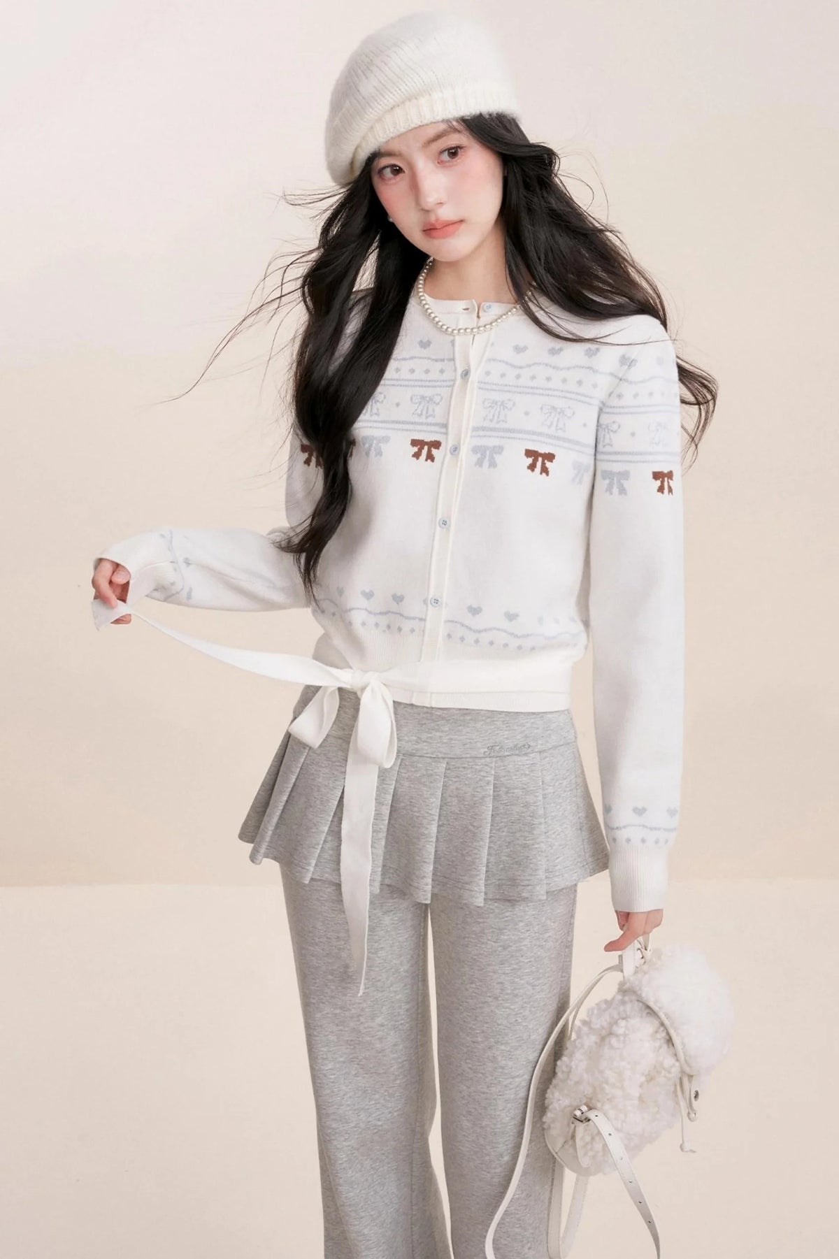 Ballet A-Line Pleated Skirt Bootcut Pants