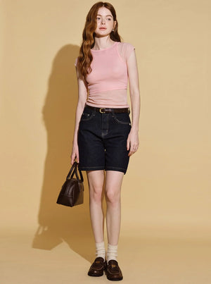 Ballet Style Layered Vest And Top Set