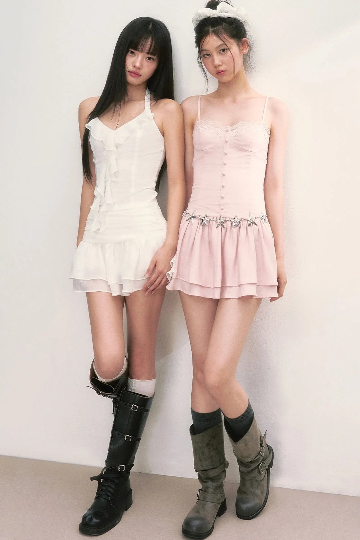 Ballet Style Pink Suspender Dress
