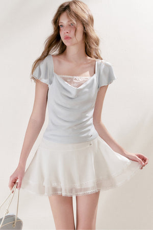 Balletcore Lace Patchwork Top