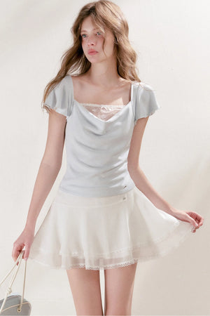 Balletcore Lace Patchwork Top