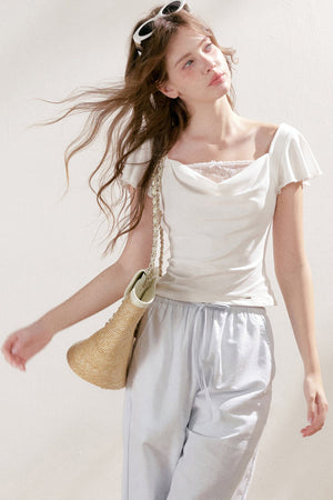 Balletcore Lace Patchwork Top