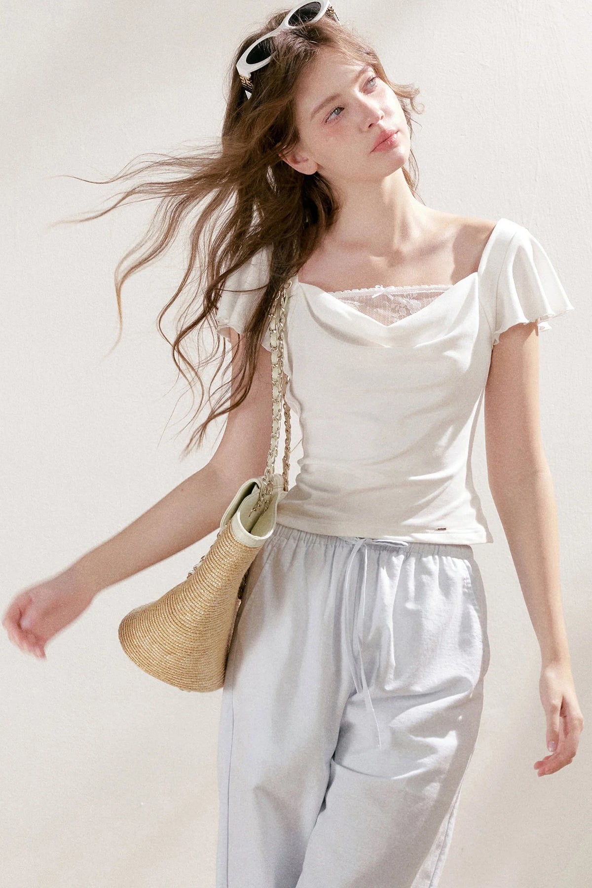 Balletcore Lace Patchwork Top