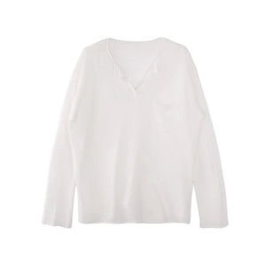 Bamboo Linen Knit Blouse