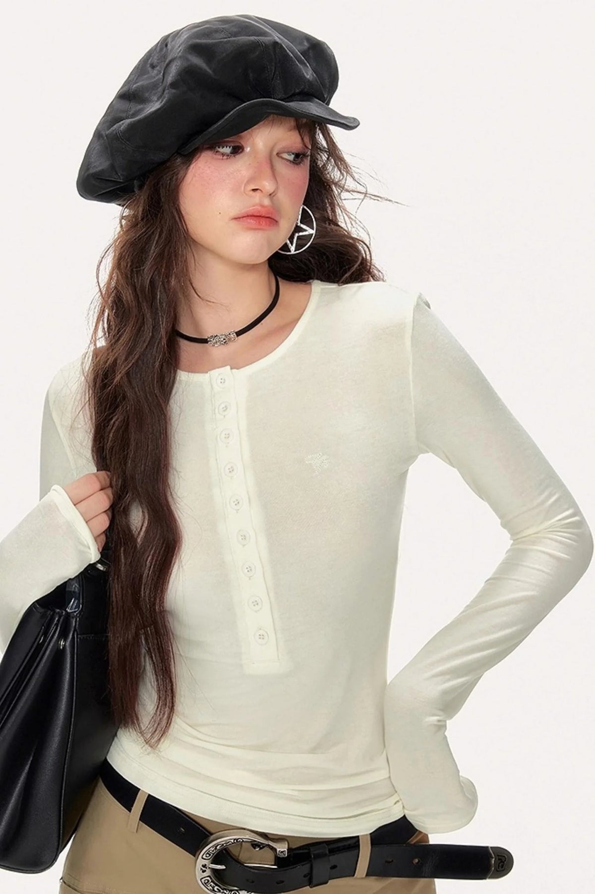 Basic Slim Long Sleeve T-Shirt