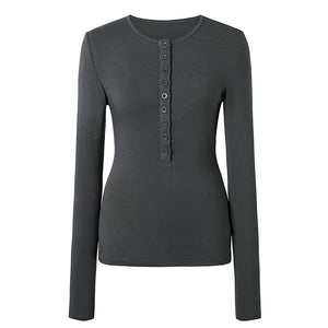 Basic Slim Long Sleeve T-Shirt
