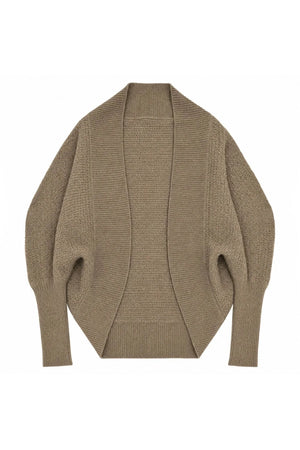Batwing Knit Cardigan and Skirt 3-Piece Set-Up