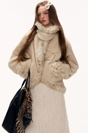 Batwing Sleeve Wool Coat
