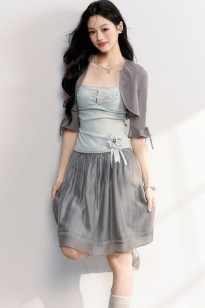 Beaded Embroidery Lace Camisole Top