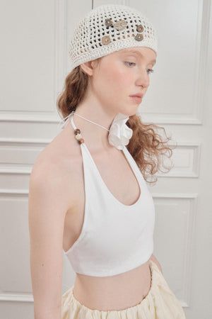 Beaded Halter Top