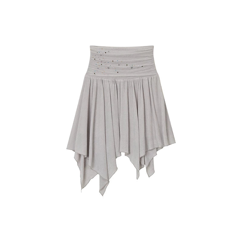 Beaded Pleated Acetate Bustier and Skirt Set-Up