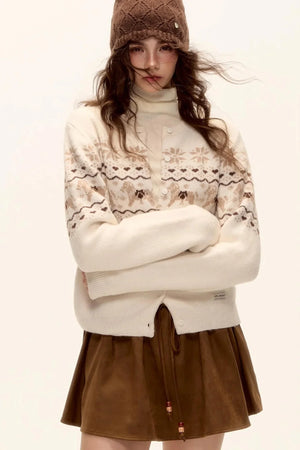Beaded Suede Puffy Skirt