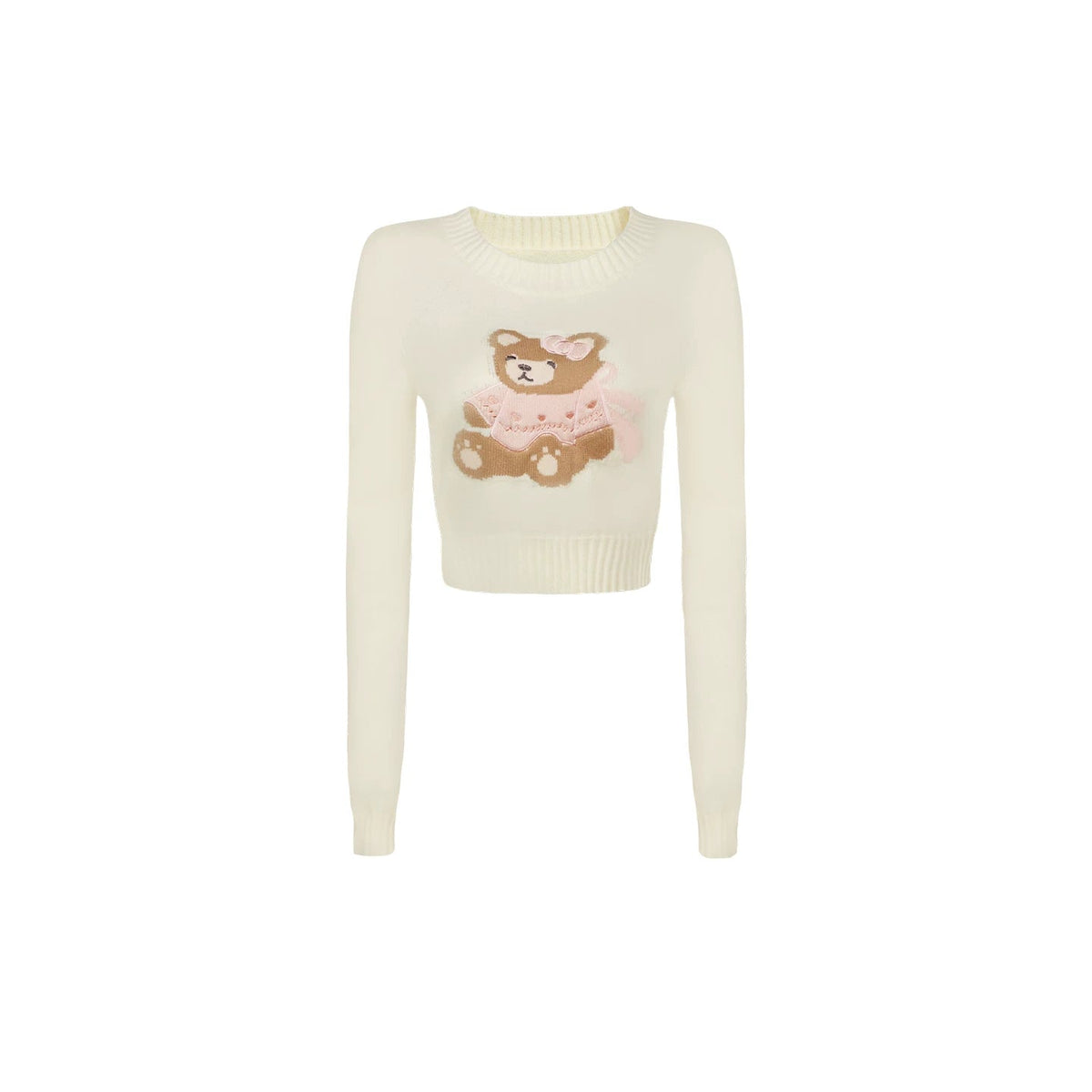 Bear Print Sweater Suspender Set-Up