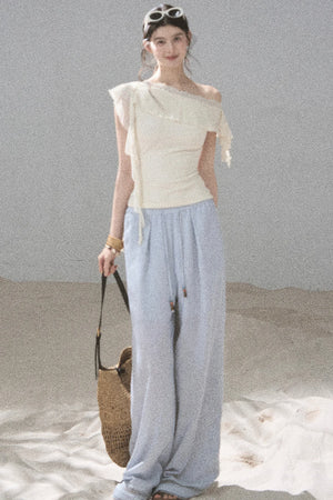Before the Sunset Lace Off-Shoulder Top