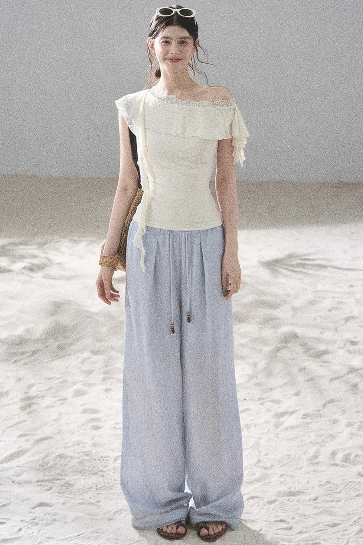 Before the Sunset Lace Off-Shoulder Top