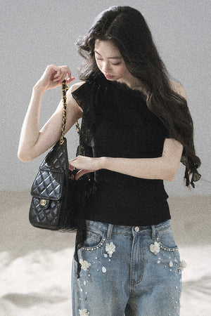 Before the Sunset Lace Off-Shoulder Top