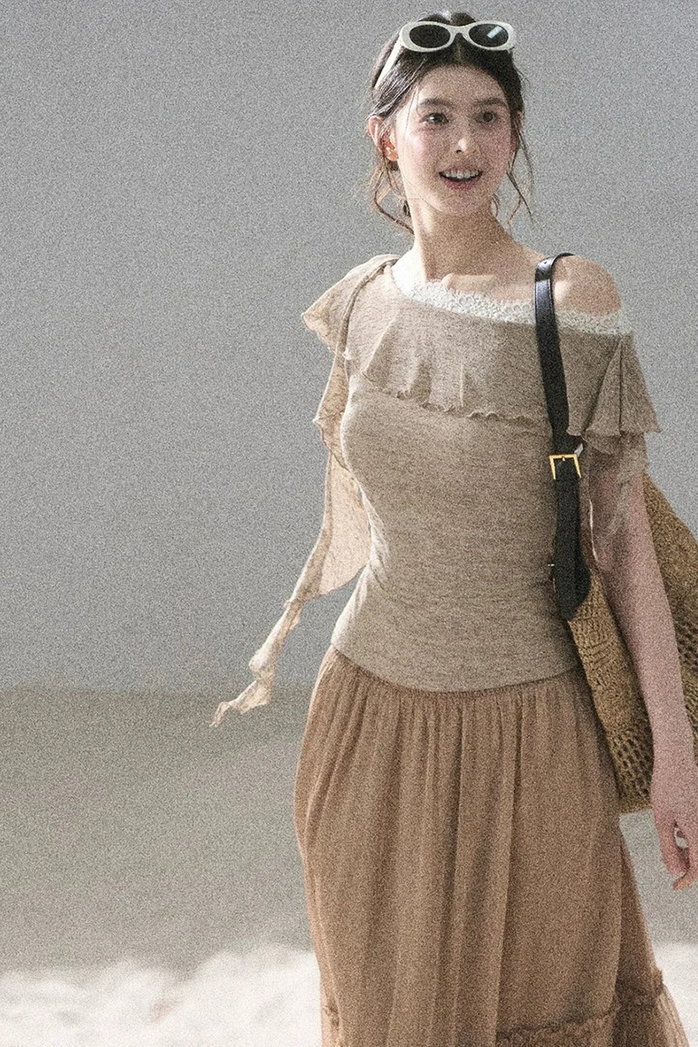 Before the Sunset Lace Off-Shoulder Top